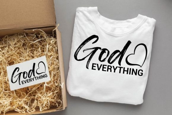 God Everything, Christ Svg Graphics for T-Shirt Designs